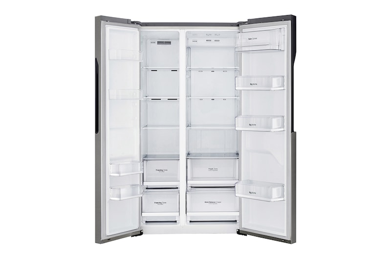 LG Réfrigérateur Américain | 591 L | Compresseur Linéaire | Moist Balance Crisper | Total No Frost | Smart Diagnosis | F, LG GSB360BASZ